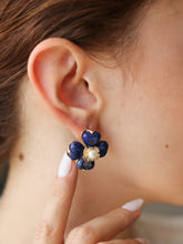 Pearl & Saphire Boucles d'oreilles