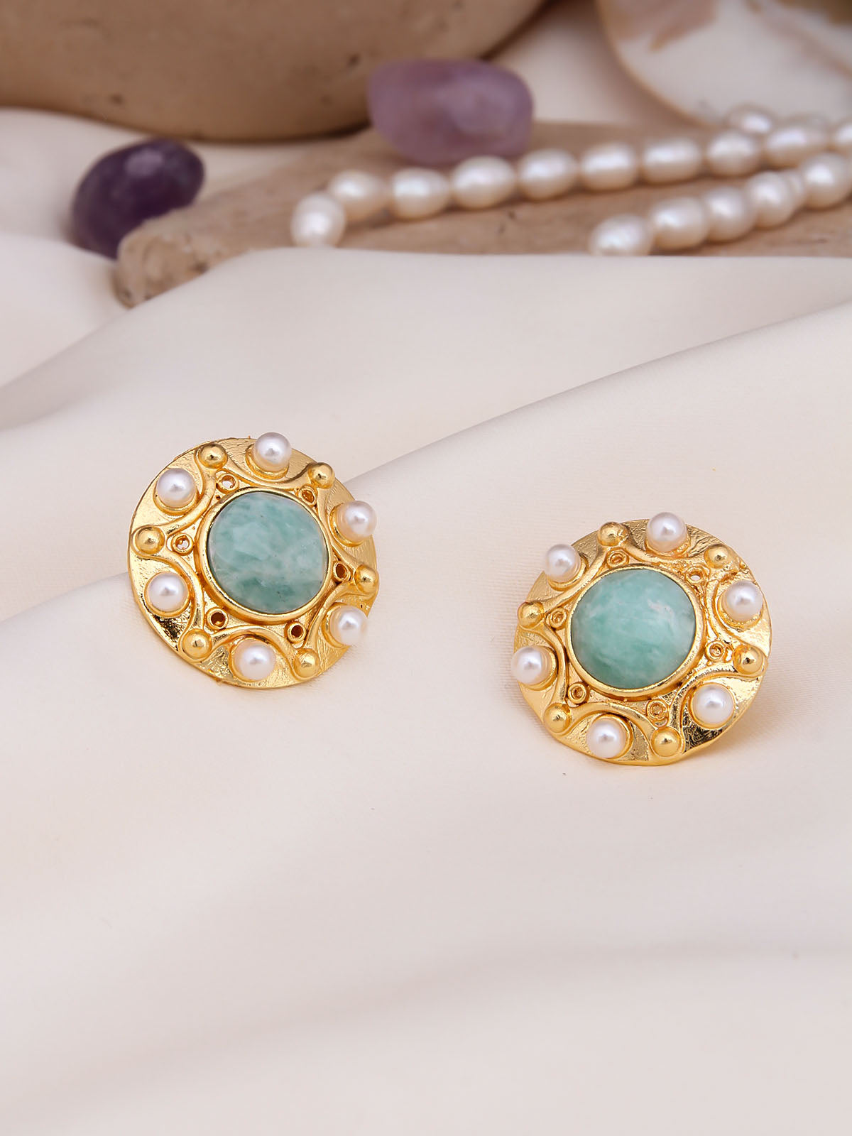 Amazonite Boucles d'oreilles