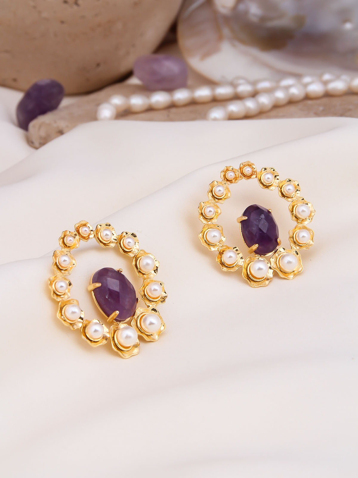 Amethyst Boucles d'oreilles