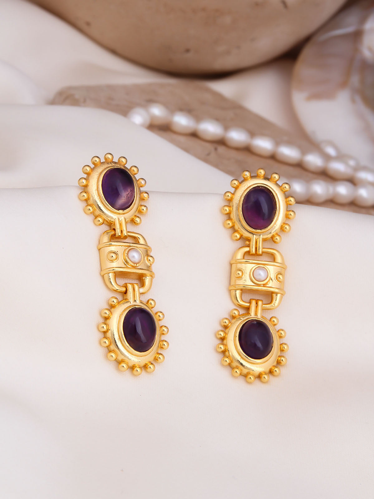 Amethyst Boucles d'oreilles