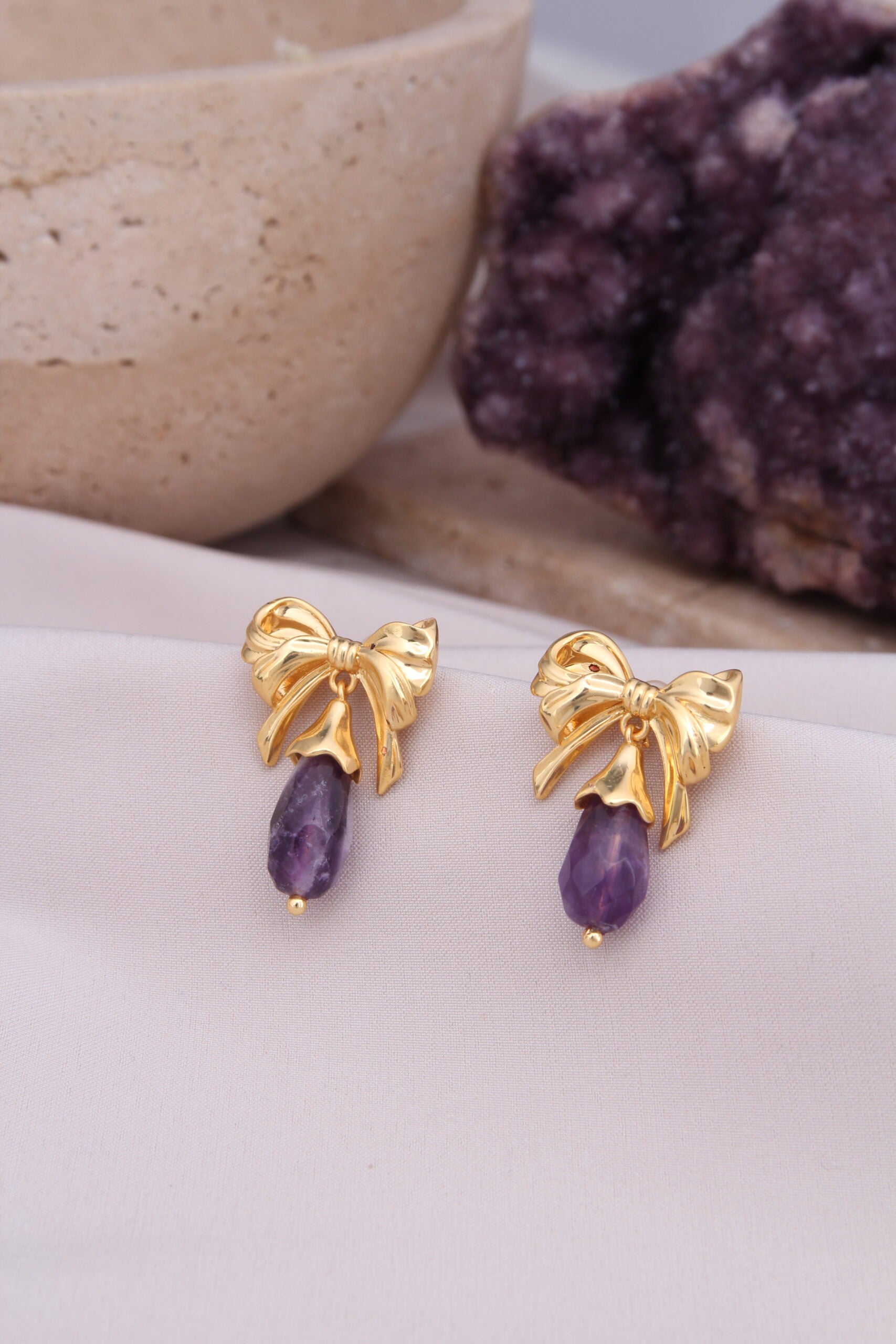 Amethyst Boucles d'oreilles