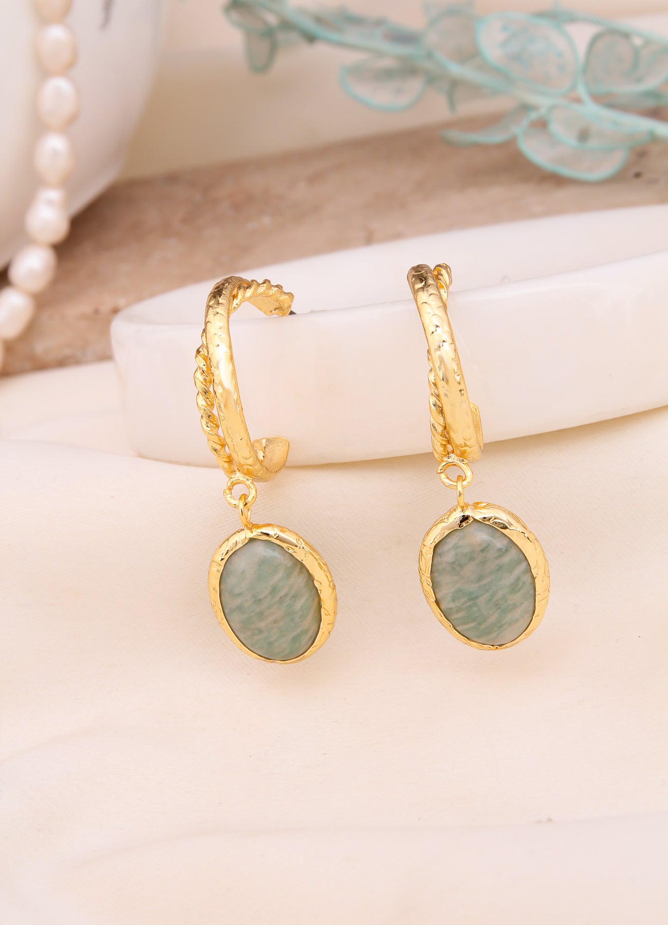 Amazonite Earring