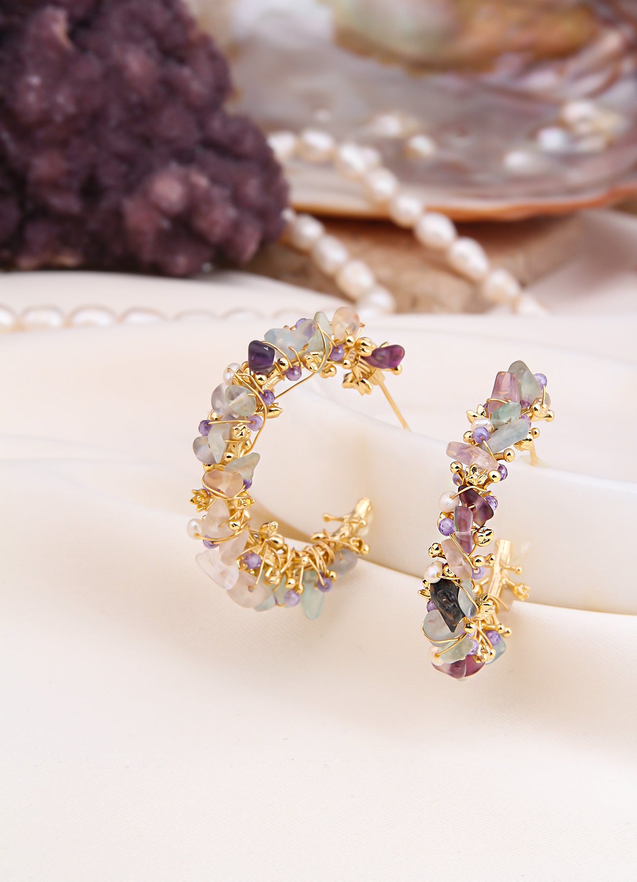 Amethyst Boucles D'oreilles