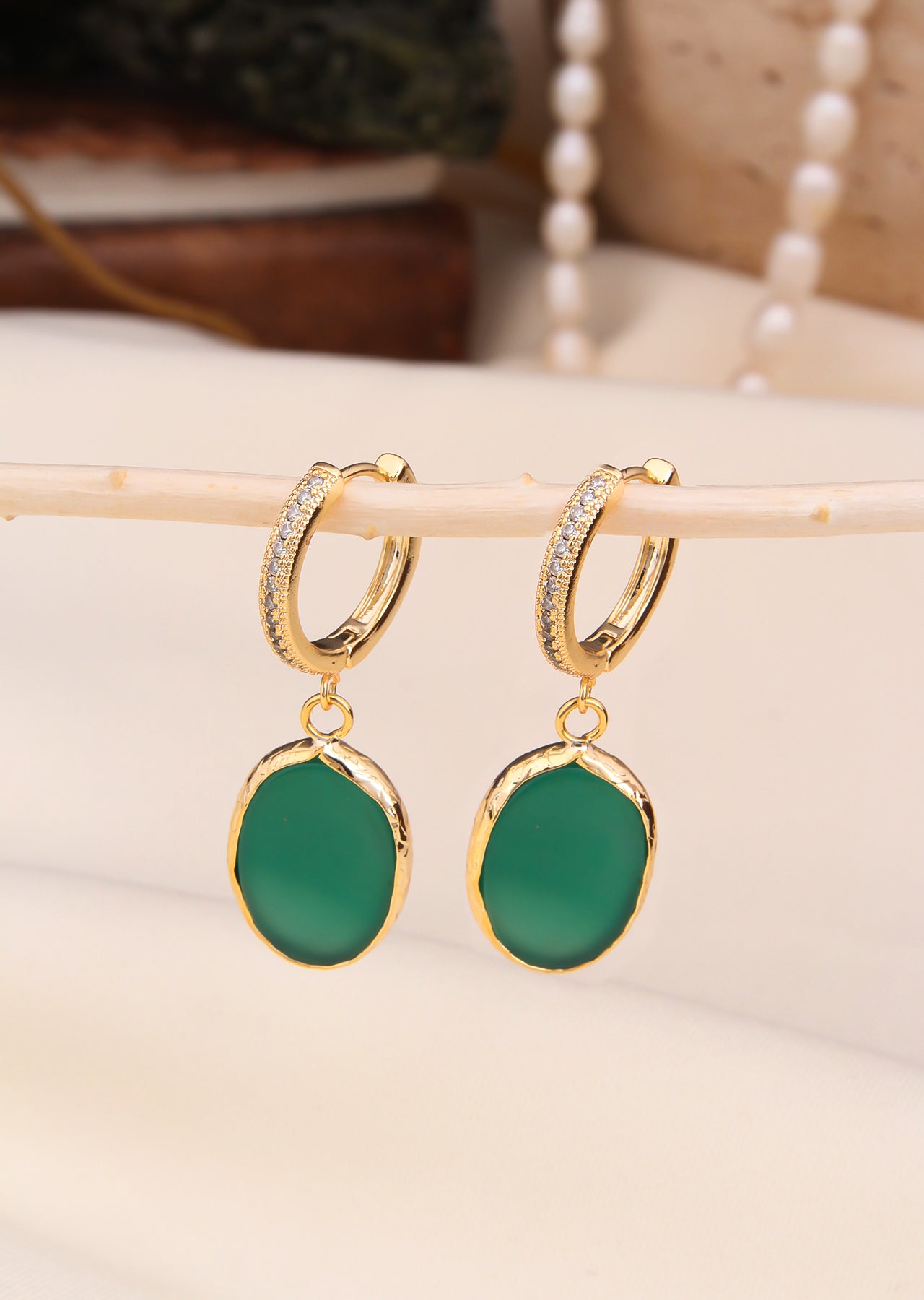 Zircon & Agathe Earring
