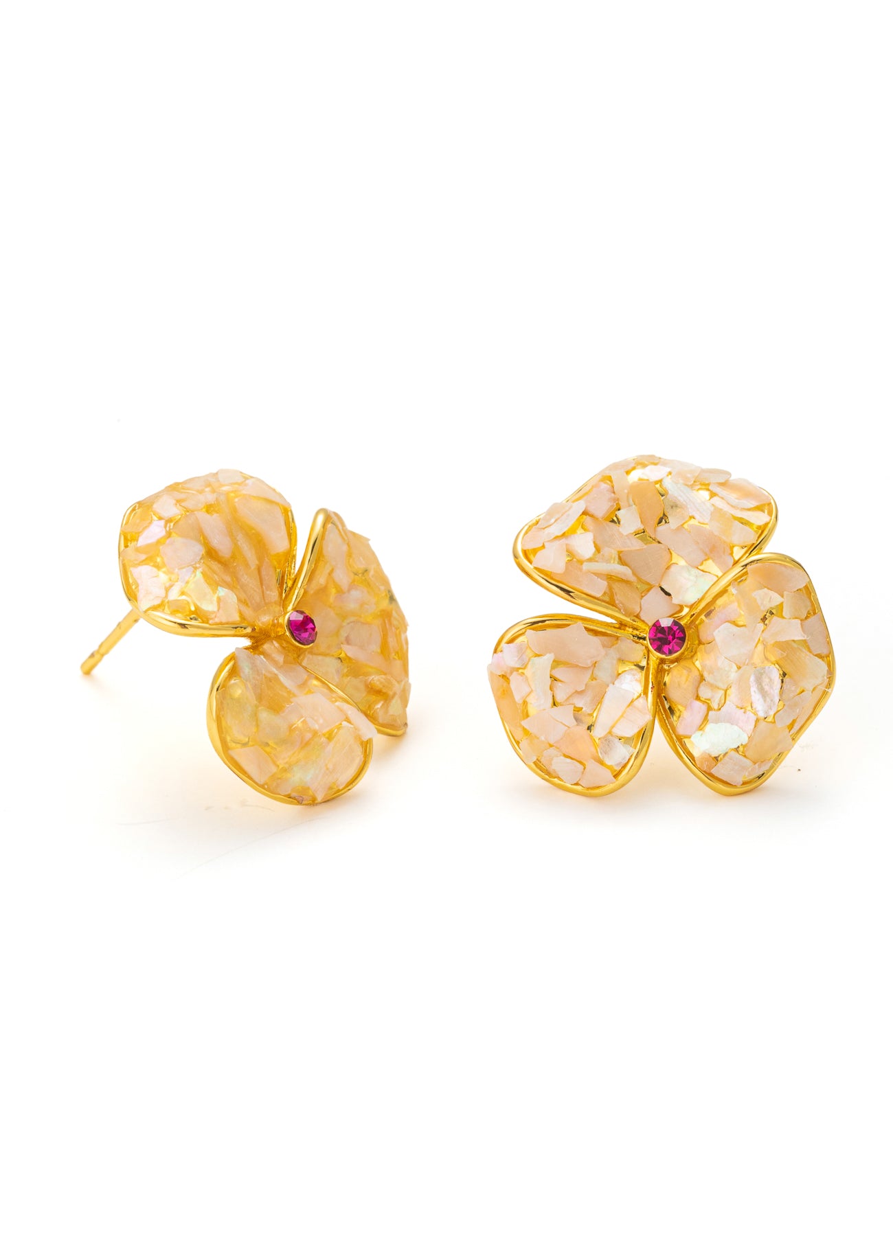 Nacre & Zircon Earring