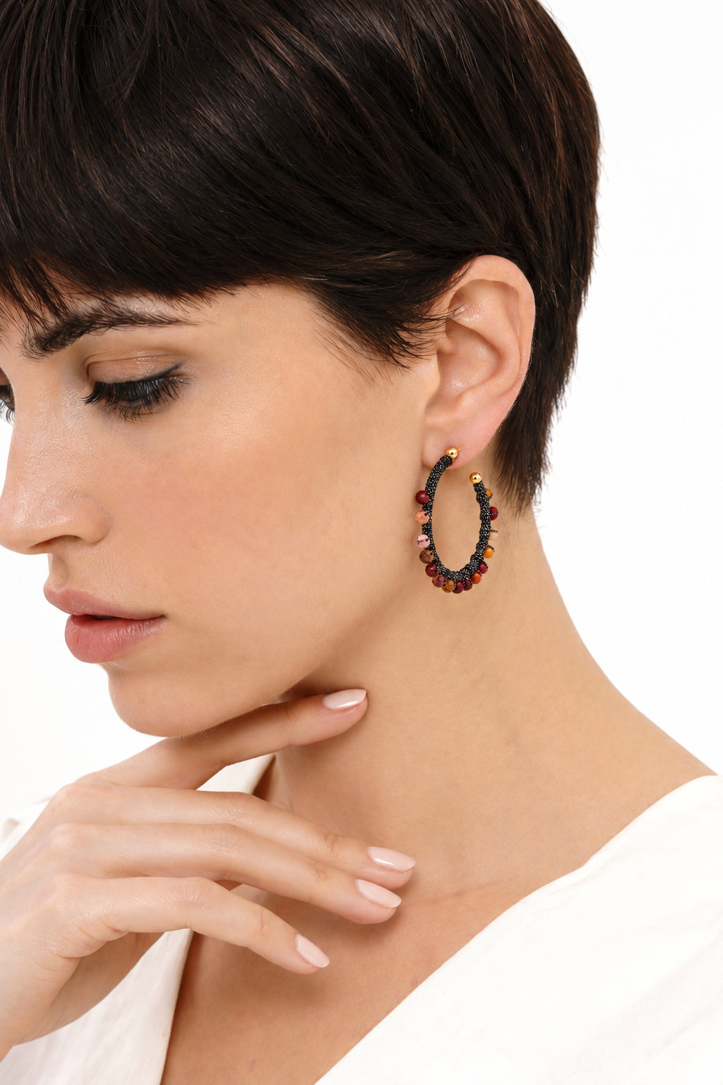 Tiger Eyes Earring