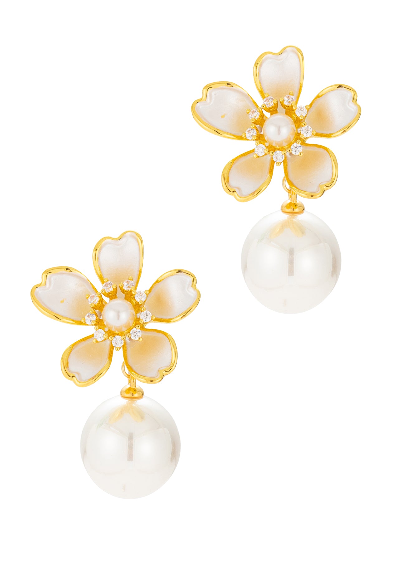 Zircon & Majorca Pearl Earring