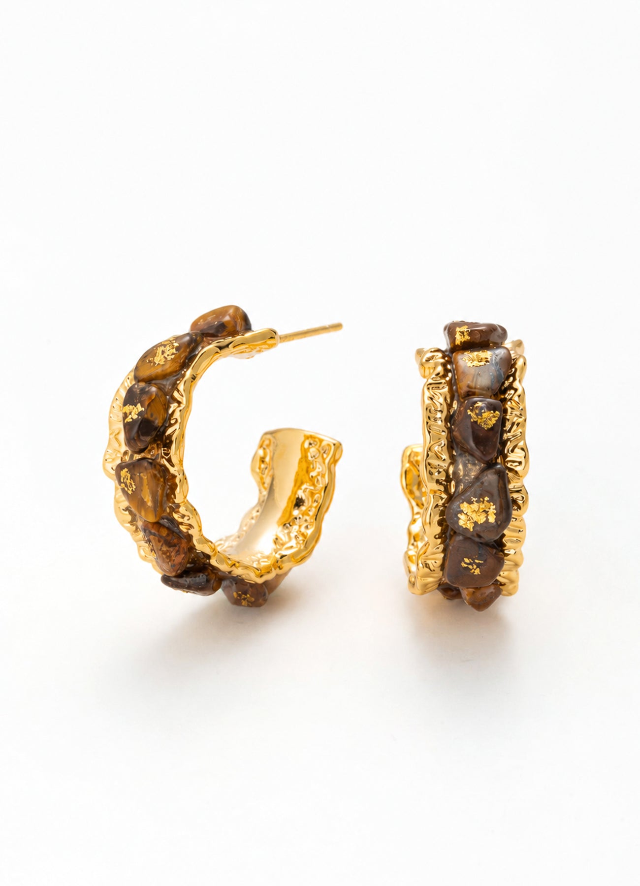 Tiger Eyes Earring