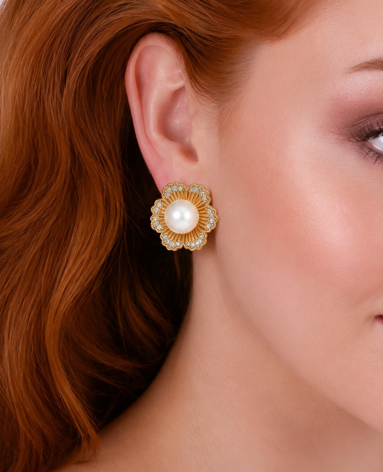 Pearl & Zircon Earring
