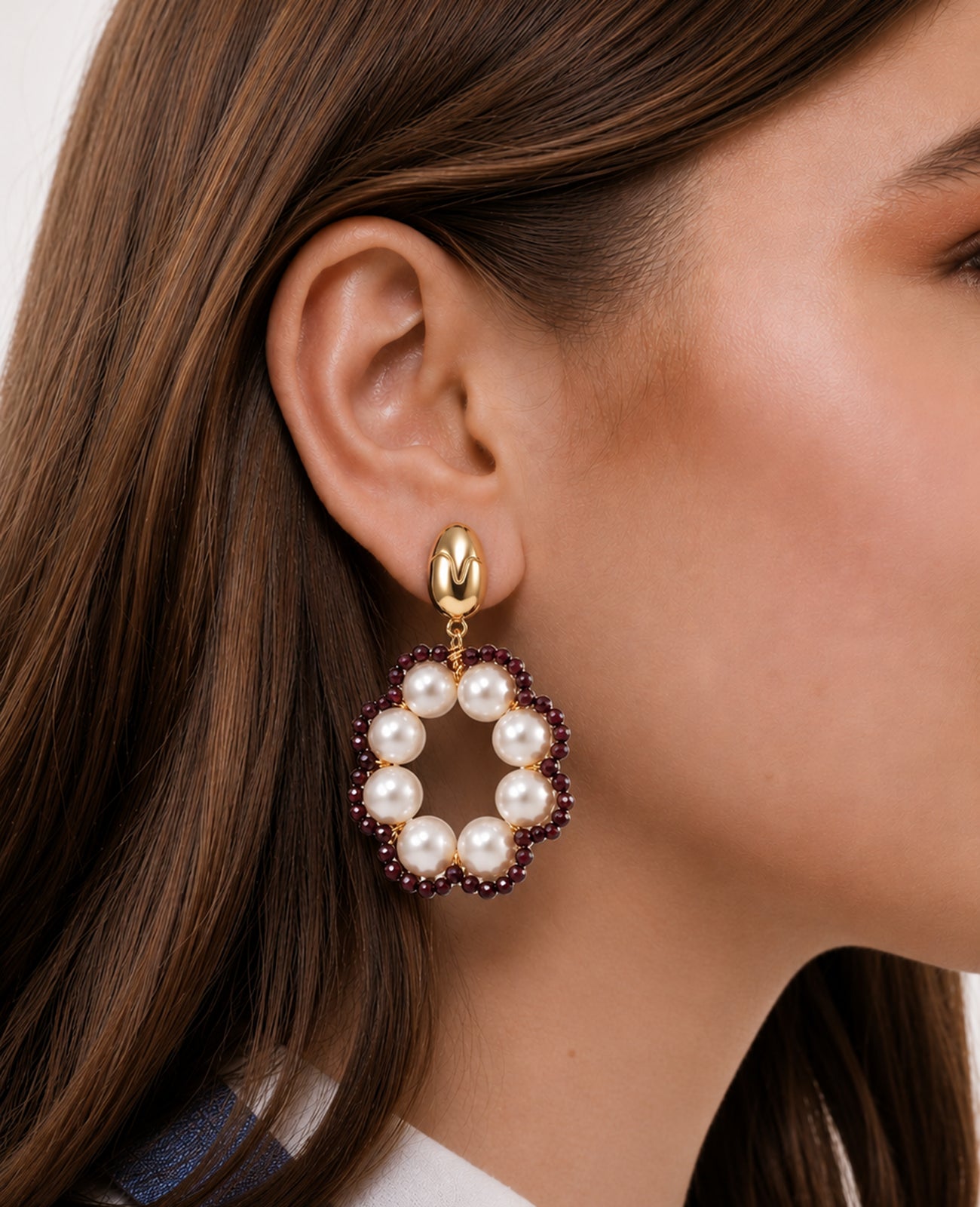 Crystal & Pearl Earring