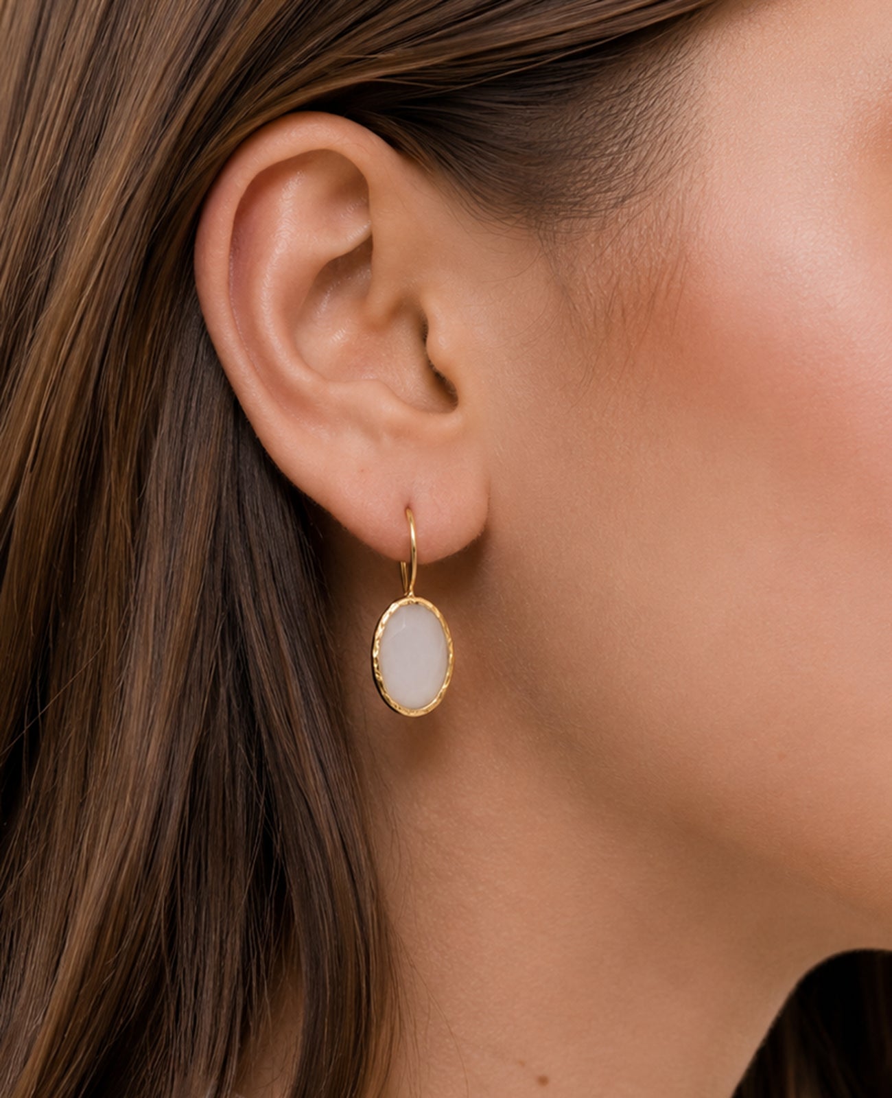 MoonStone Earring