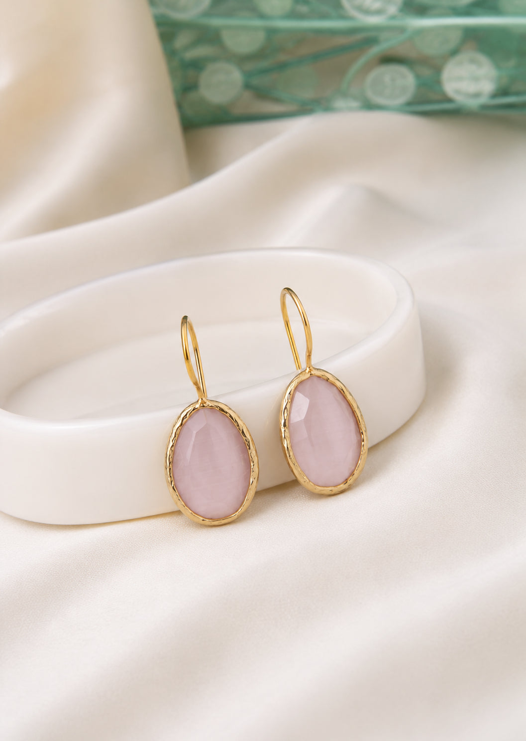 Pink Quartz Earring