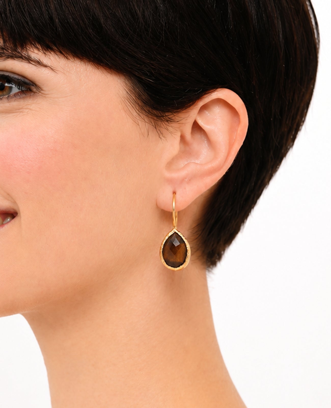 Tiger Eyes Earring