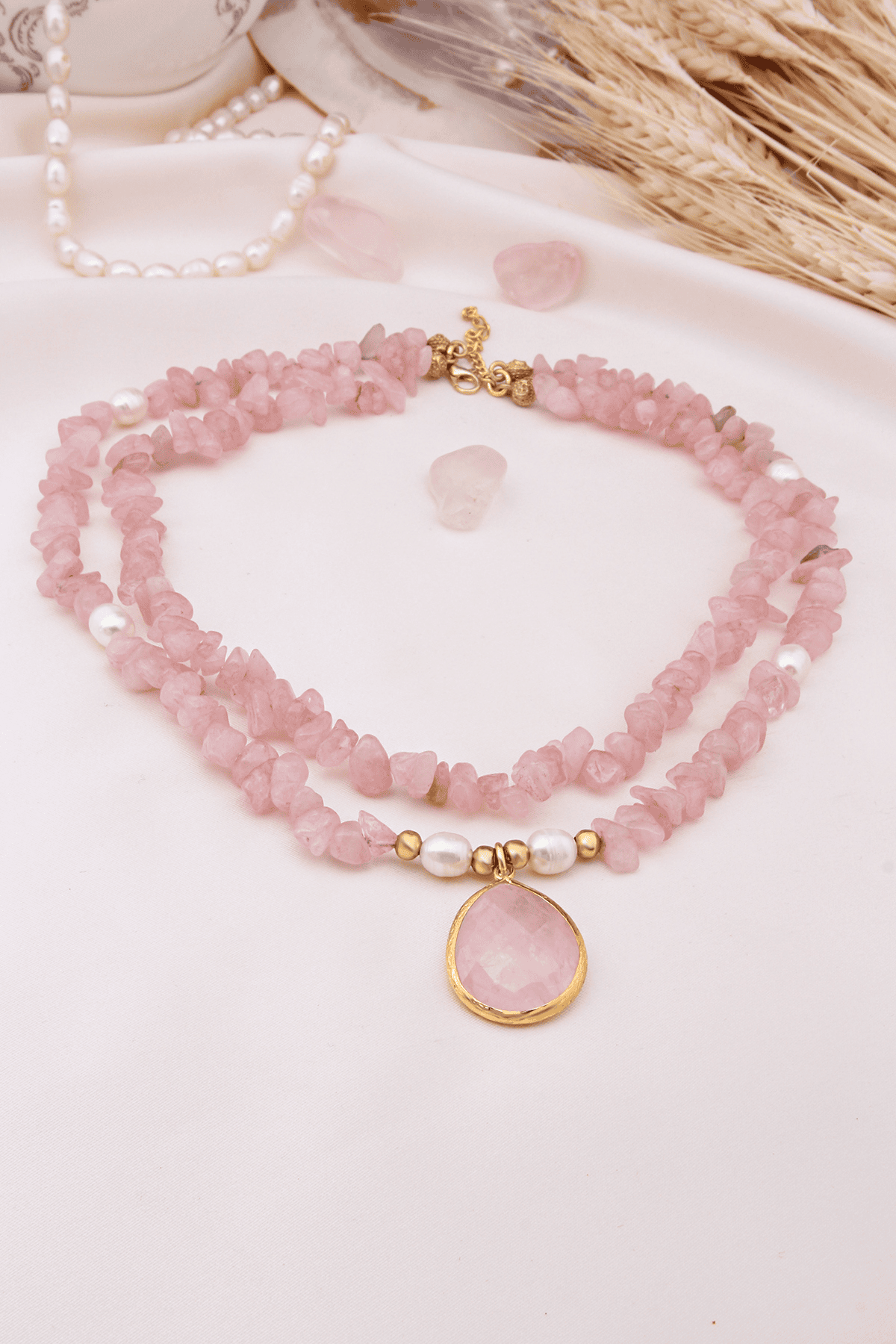 Stawberry Quartz Necklace