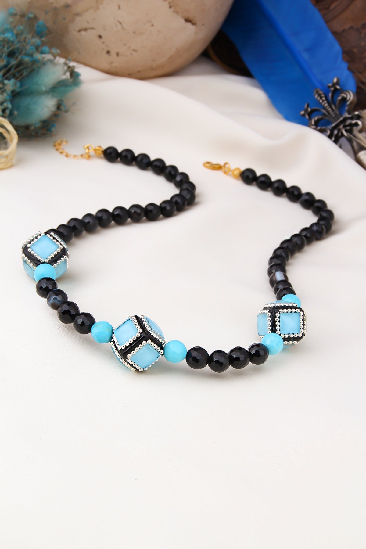 Onix & Turquoise Necklace