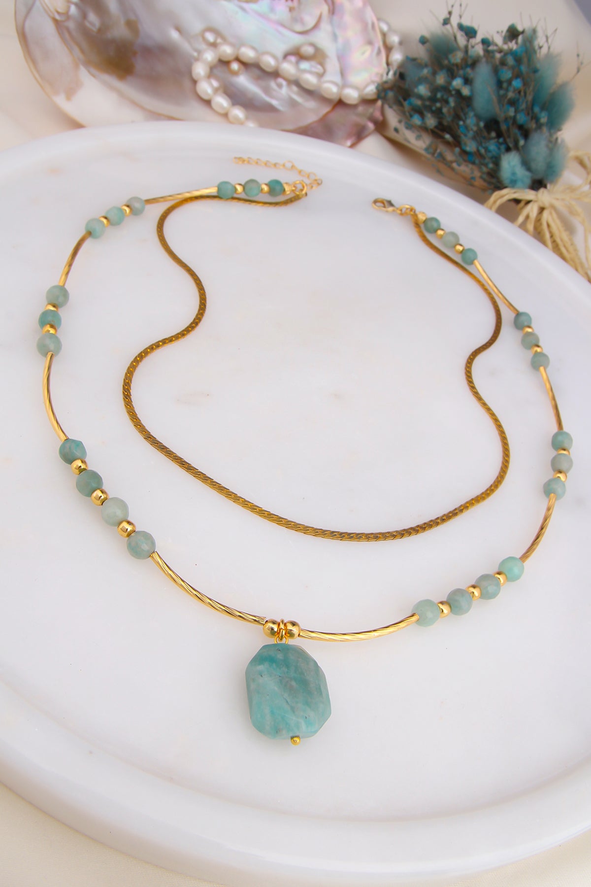 Amazonite Collier