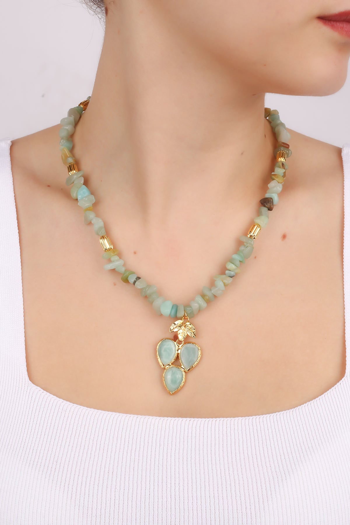 Amazonite Collier
