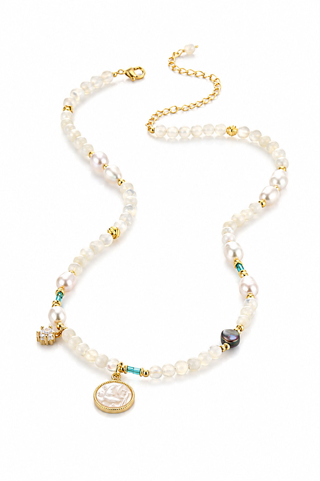 Crystal & Pearl Necklace