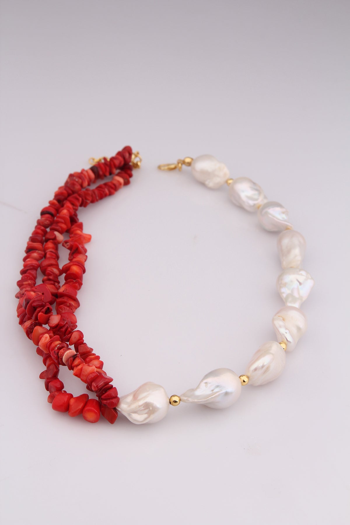 Pearll & Coral Earring