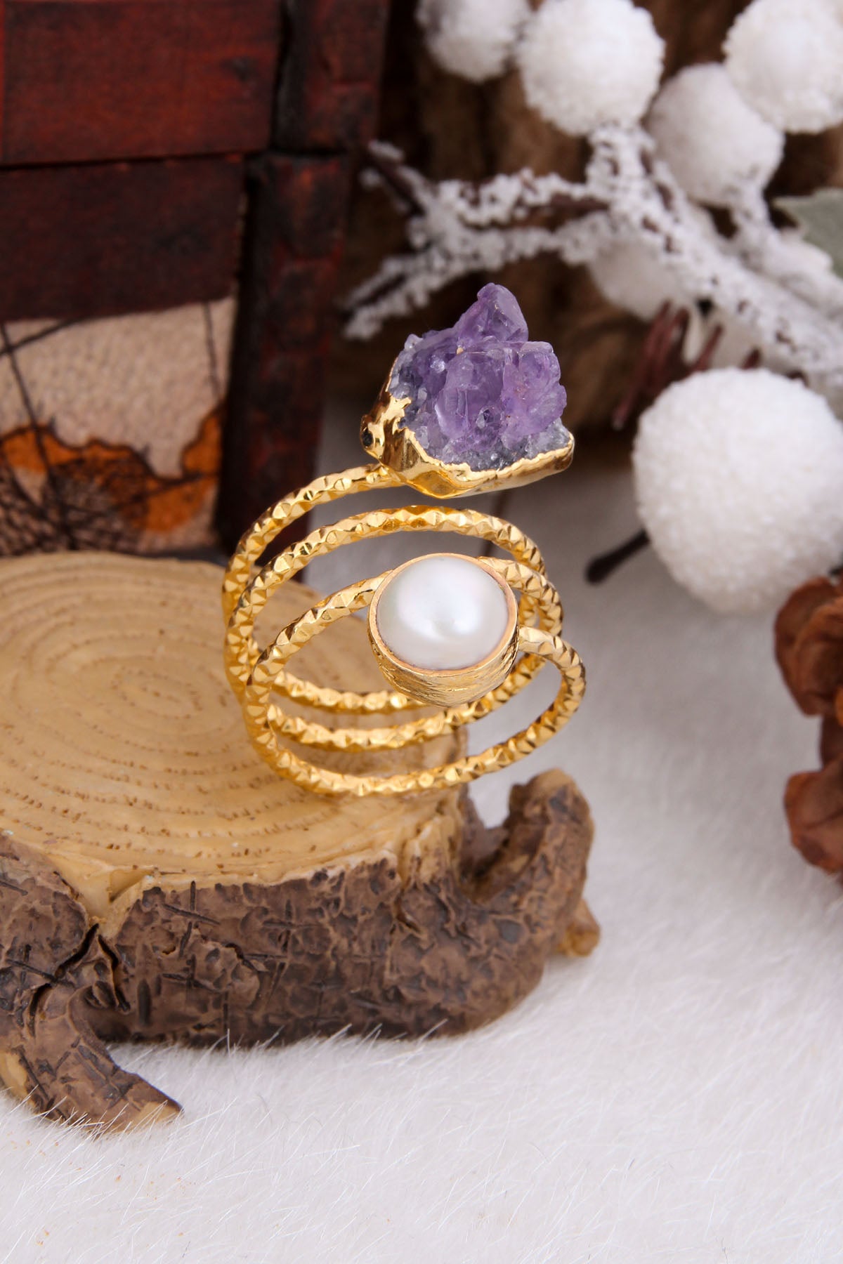 Pearl & Amethyst Ring