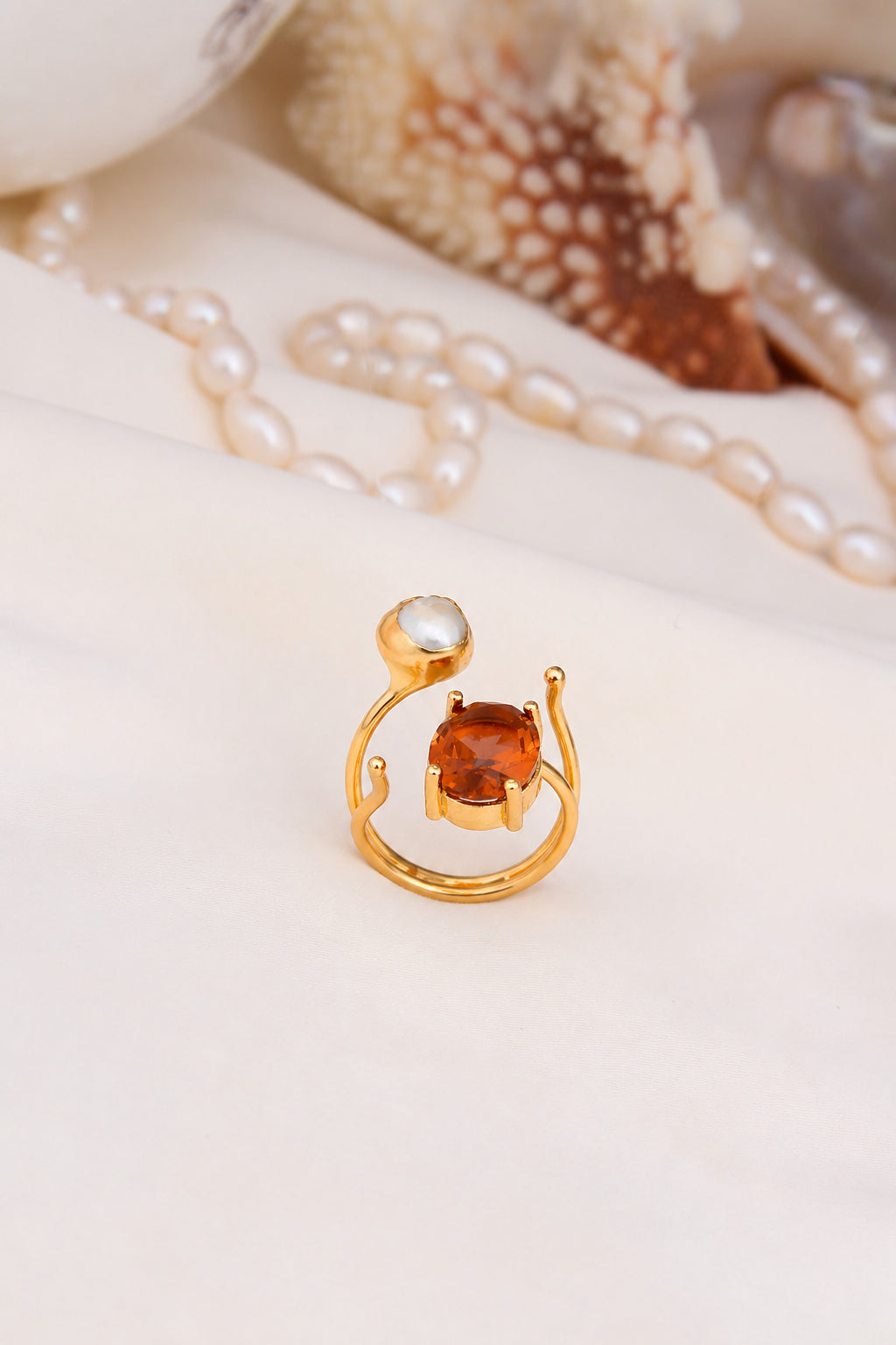 Zultanite & Pearl Ring