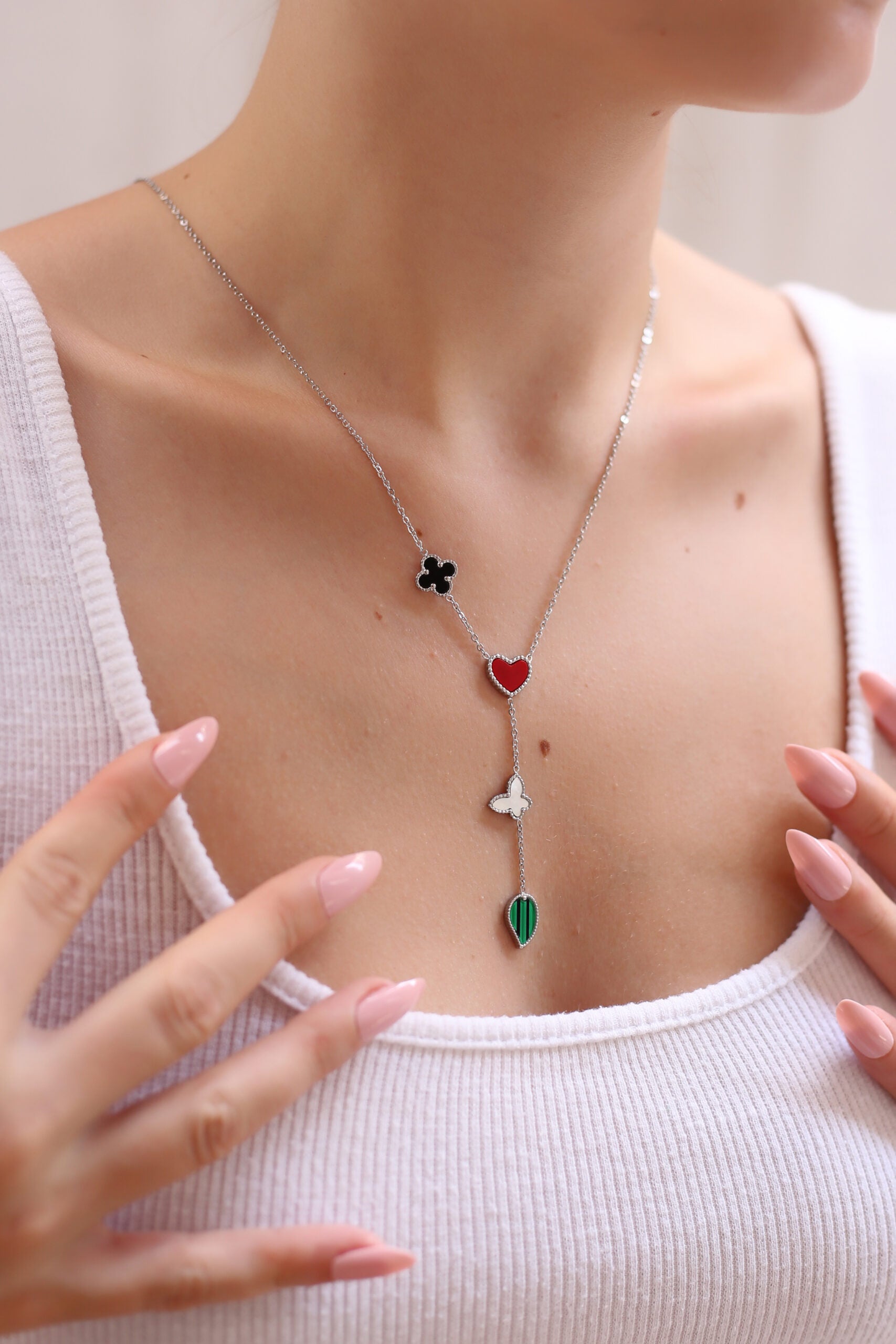 Malahite & Nacre Necklace