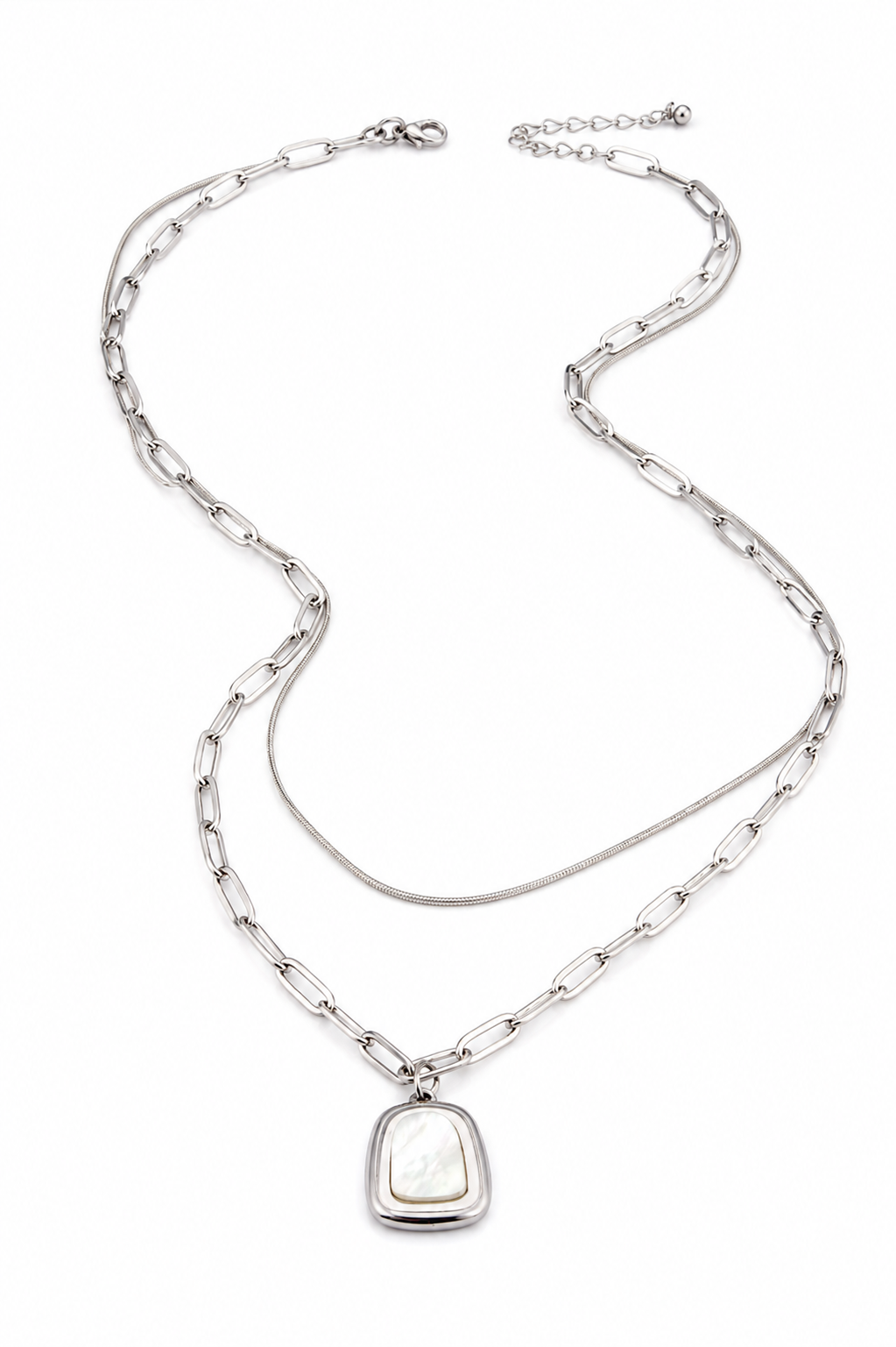 Stainless Steel White Necklace