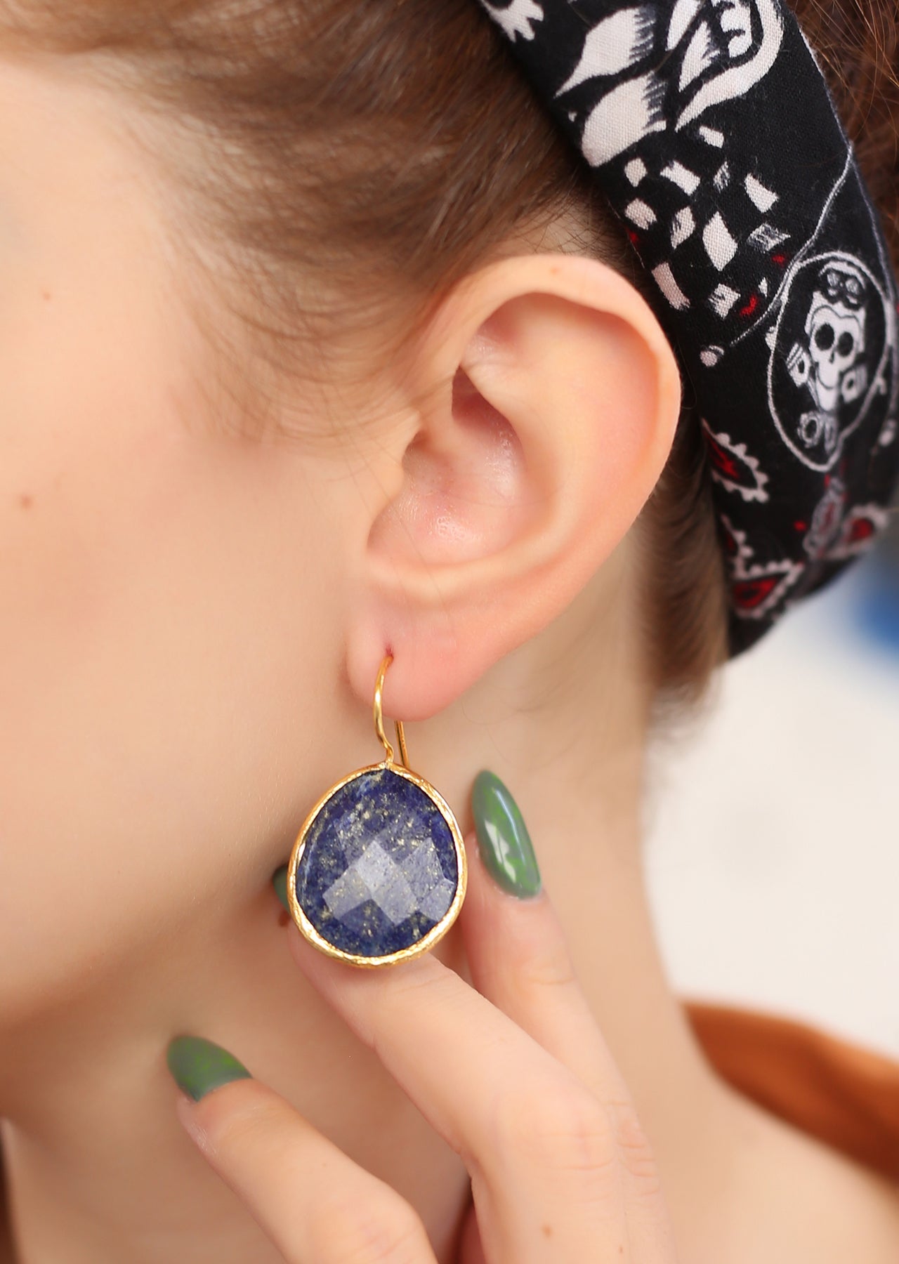 Lapis Earring