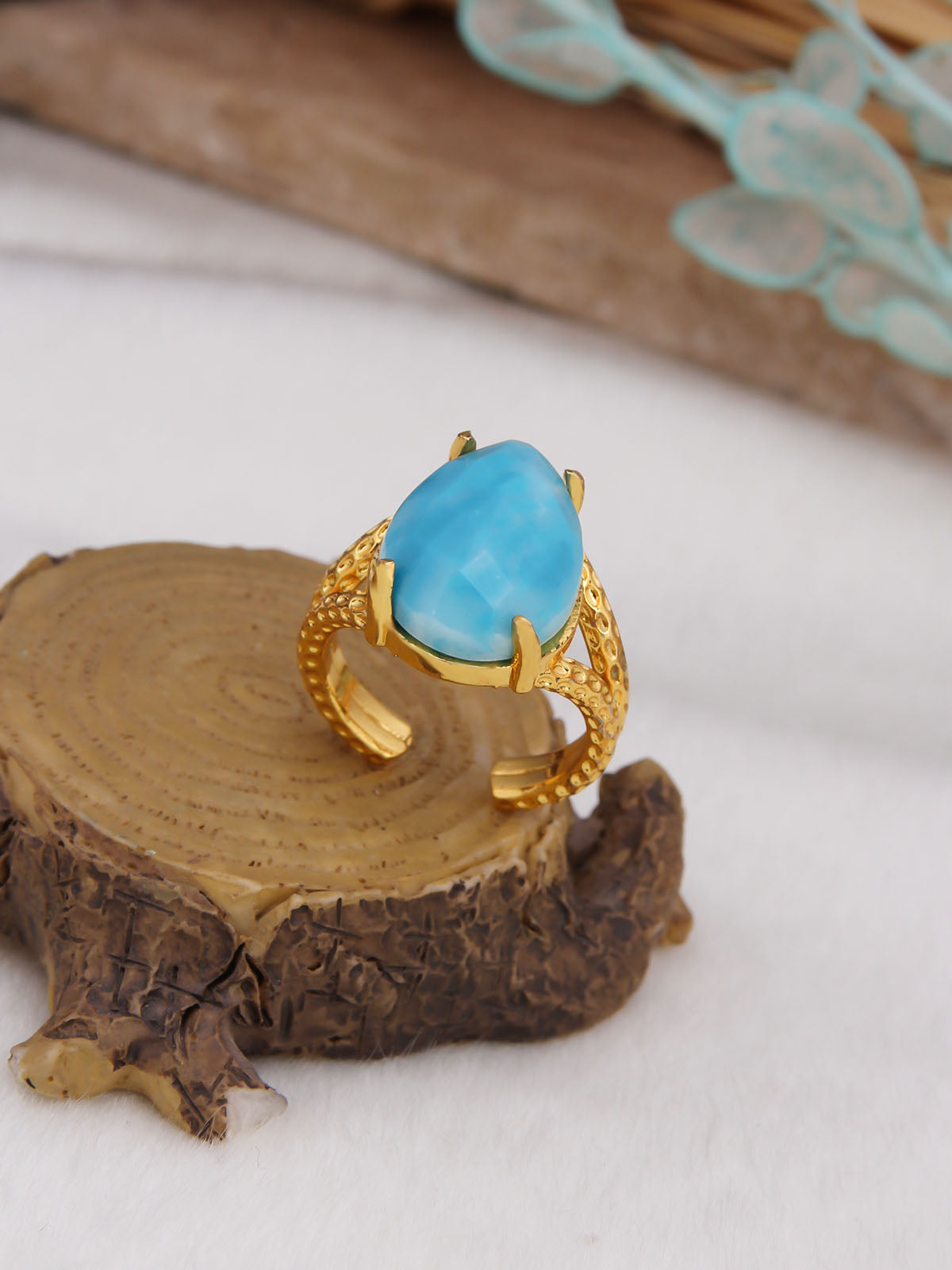 Blue Opal Bague