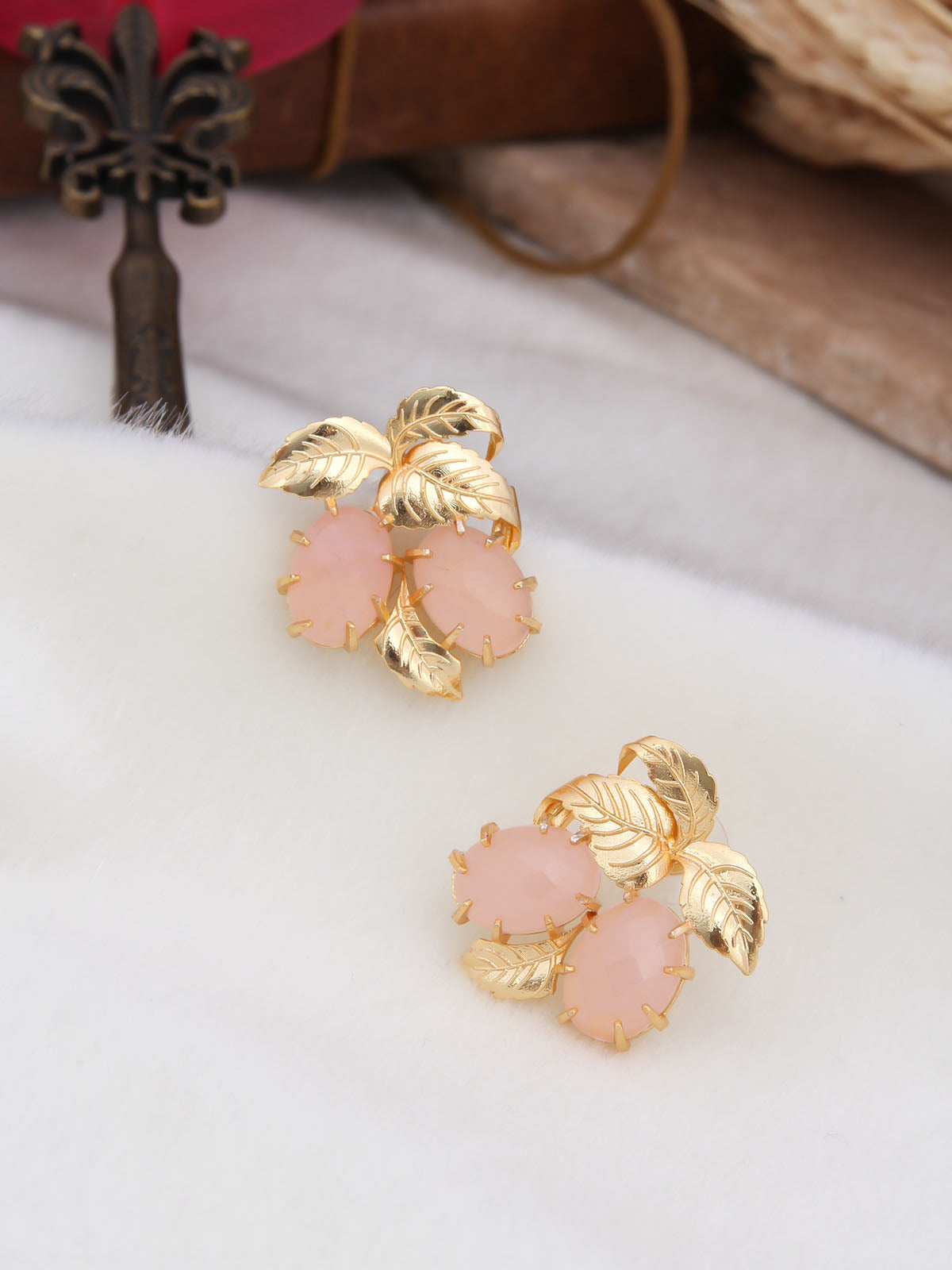 Pink Quartz Boucle d'oreilles