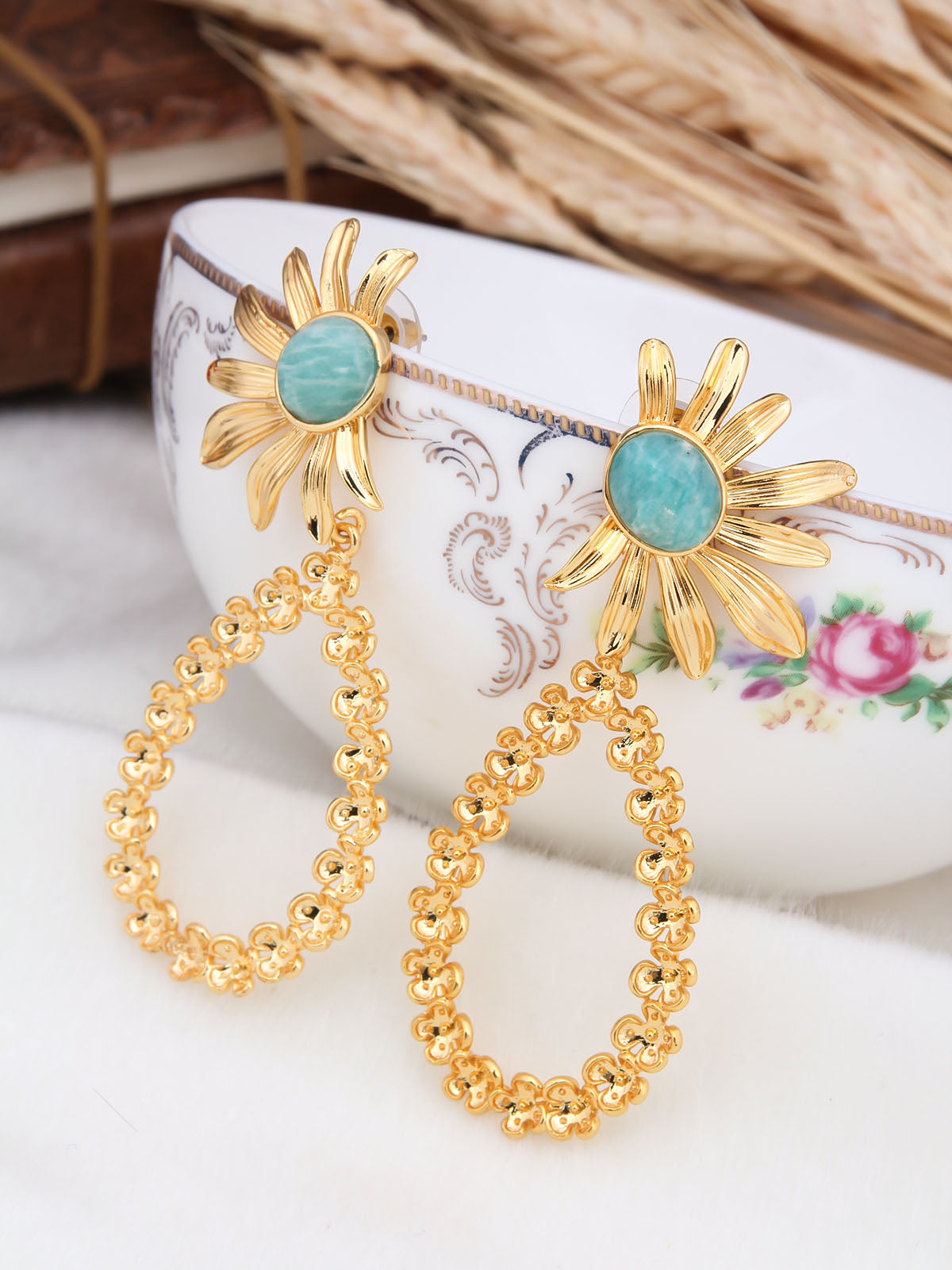 Amazonite Boucle d'oreilles