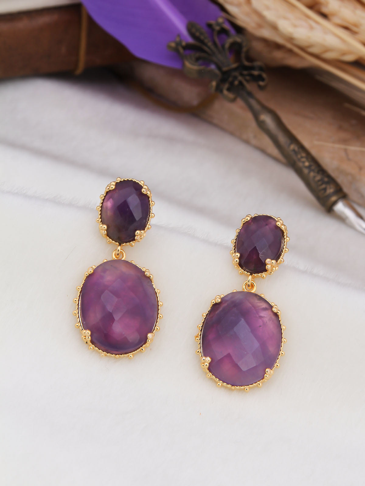 Amethyst Boucle d'oreilles
