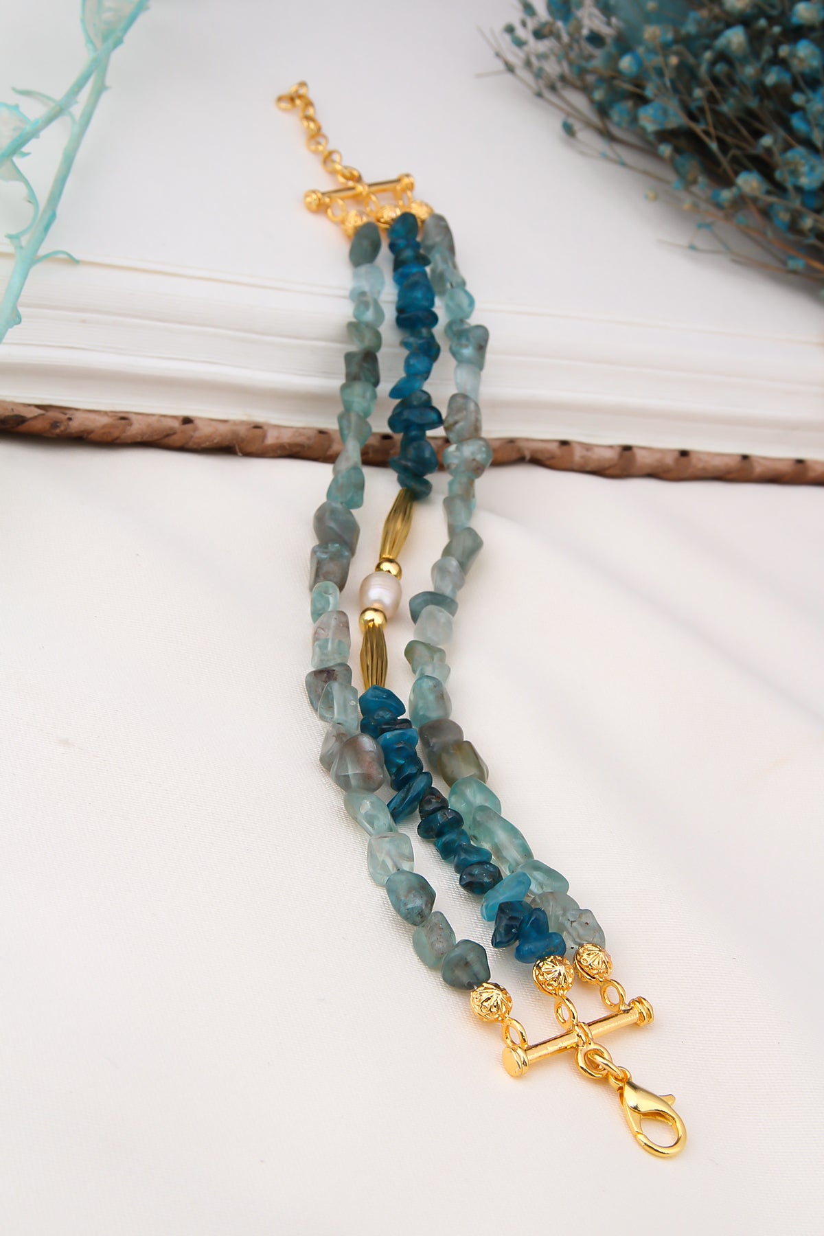 Apatite & Aquamarine Bracelets