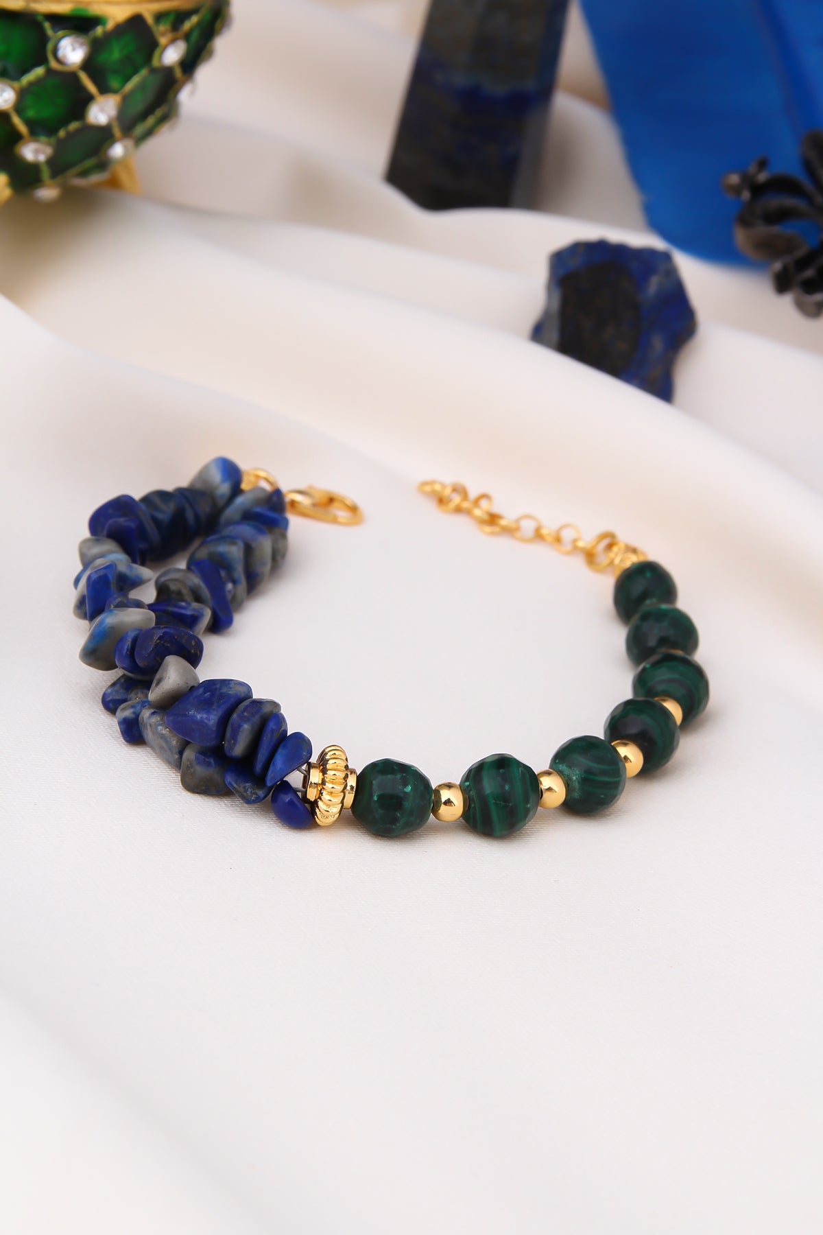 Lapis Lazuli & Malahite Bracelets