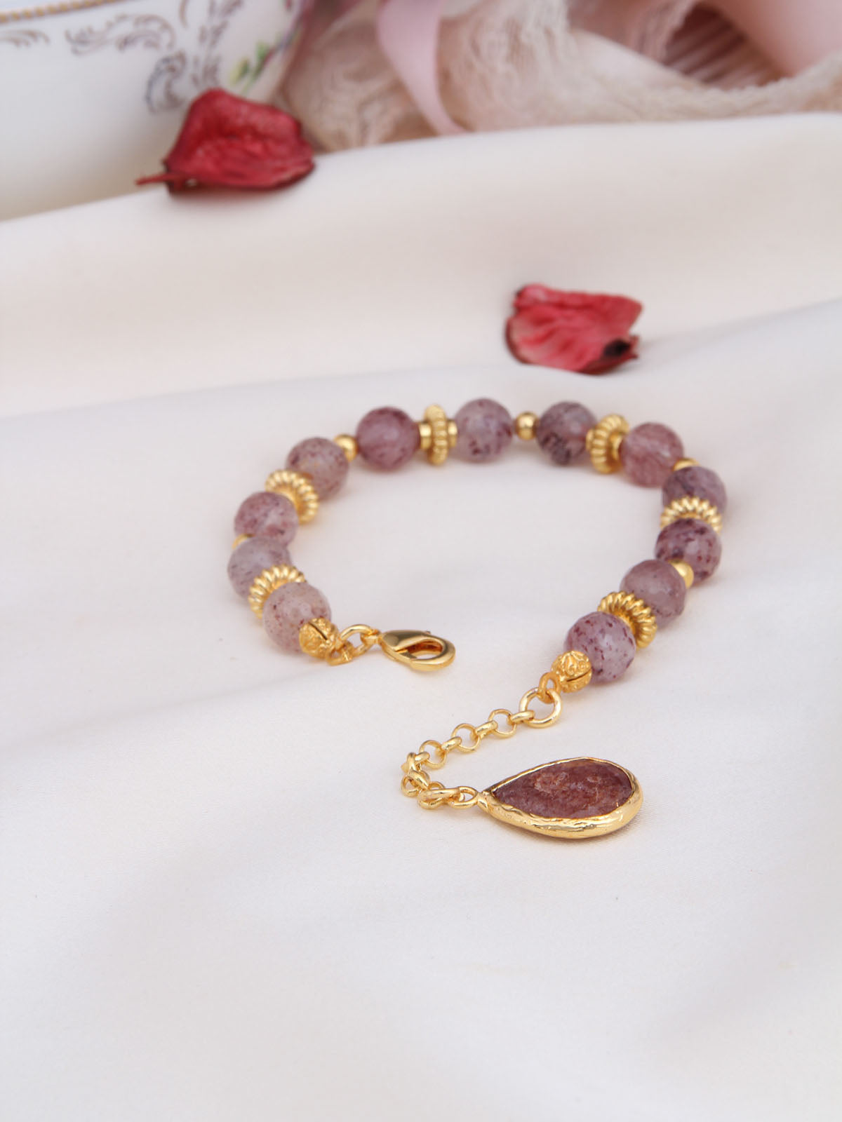 Strawberry Quartz Bracelet