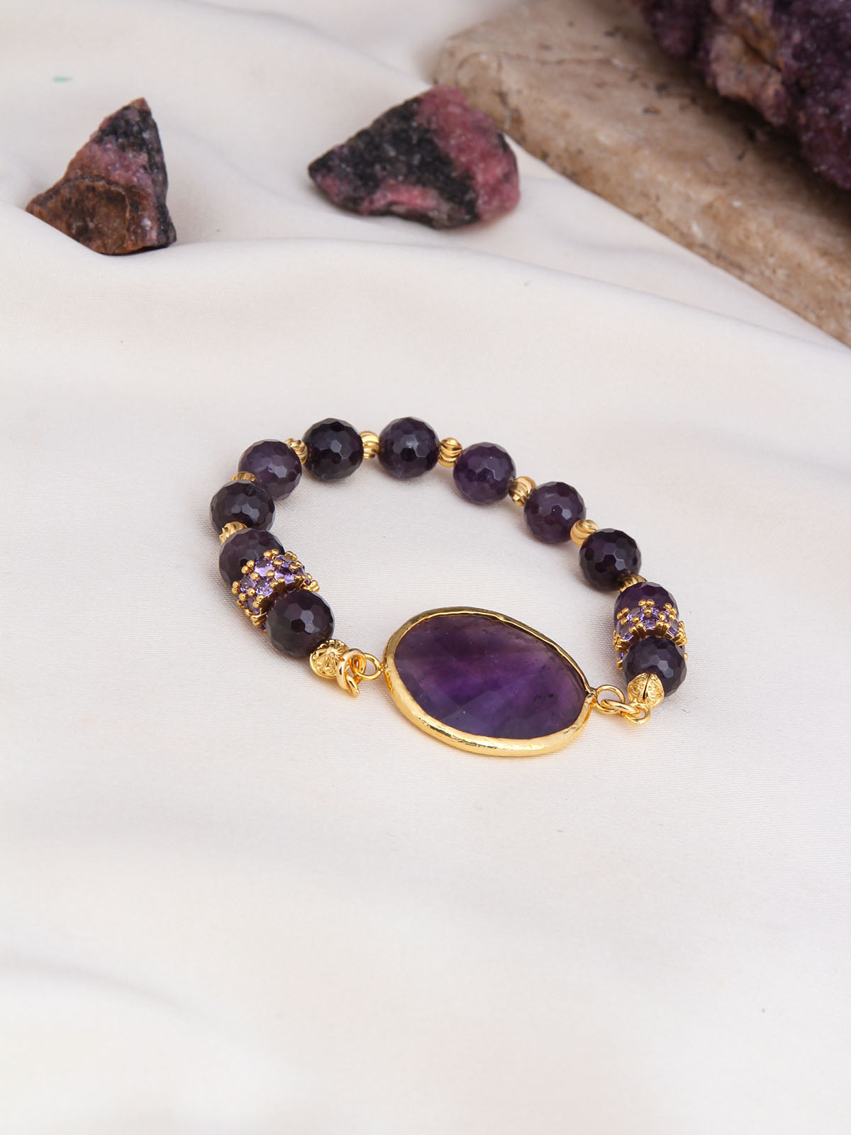Amethyst & Zircon Bracelet