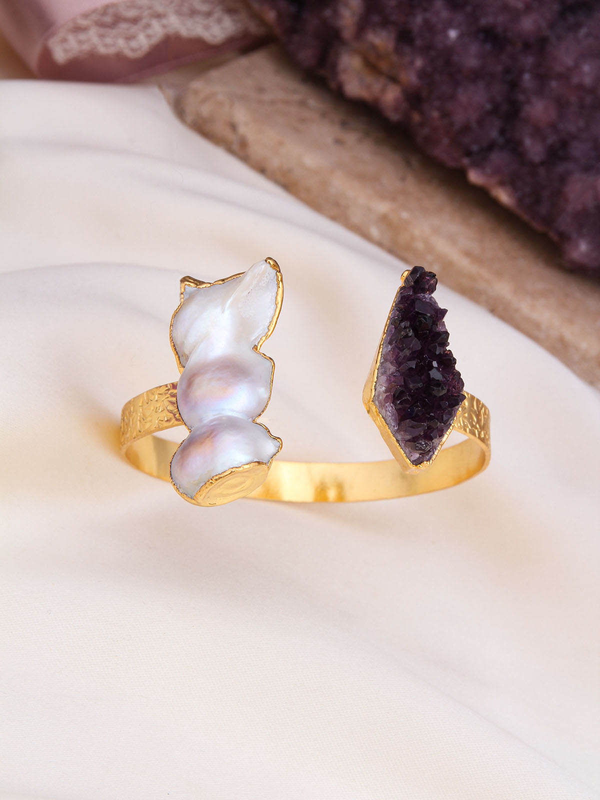 Pearl & Amethyst Bracelet