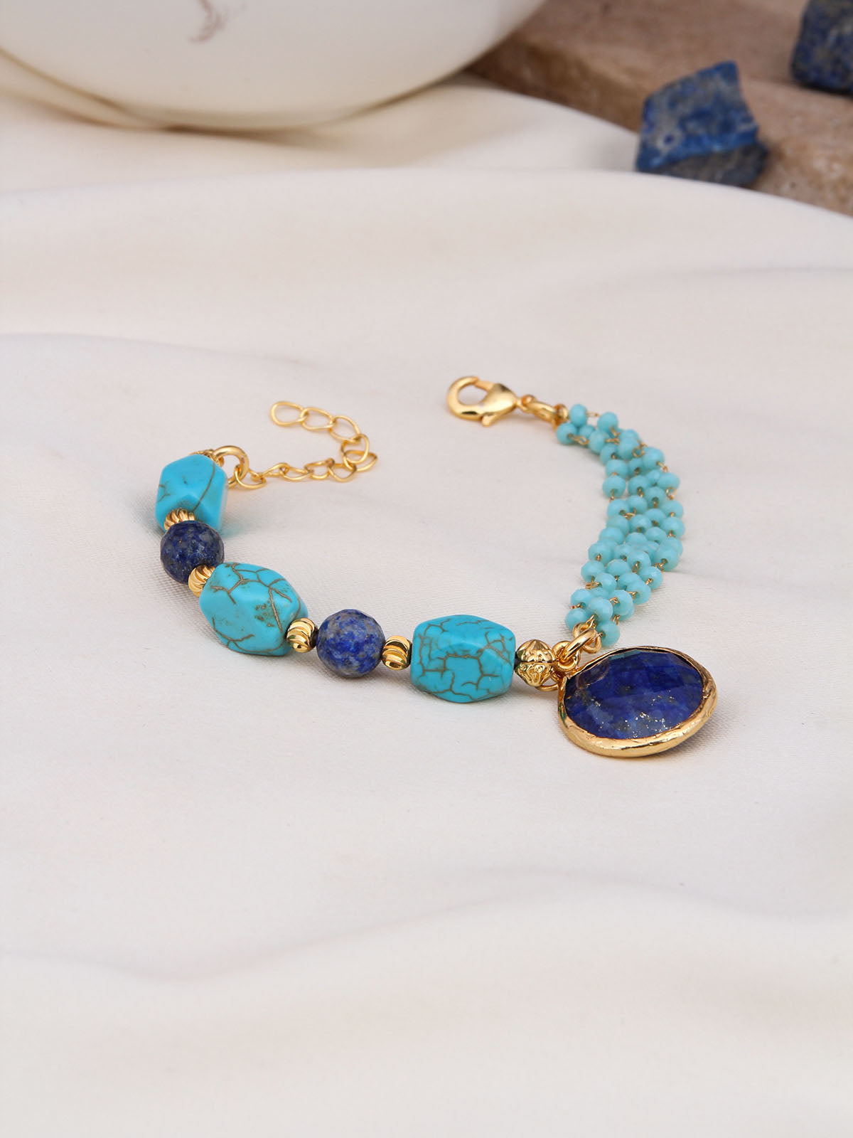 Turquoise & Lapis Bracelet