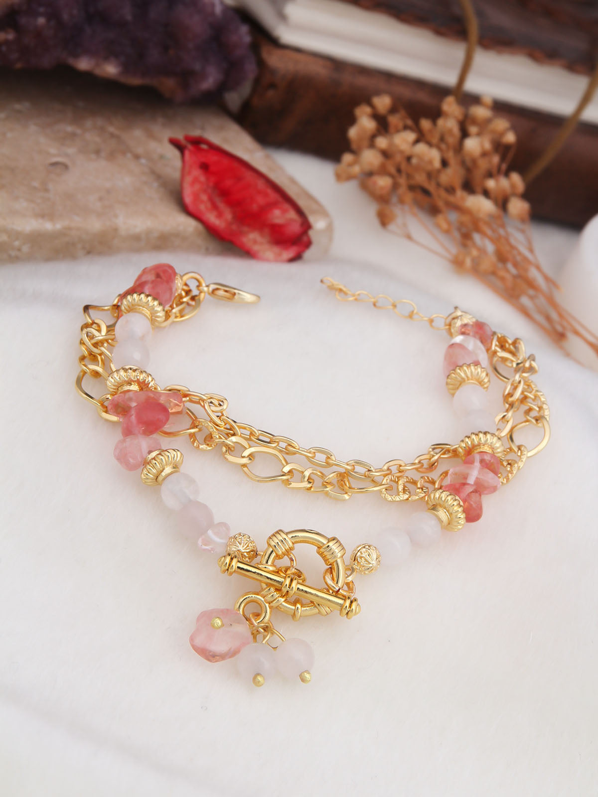Pink Quartz Bracelet