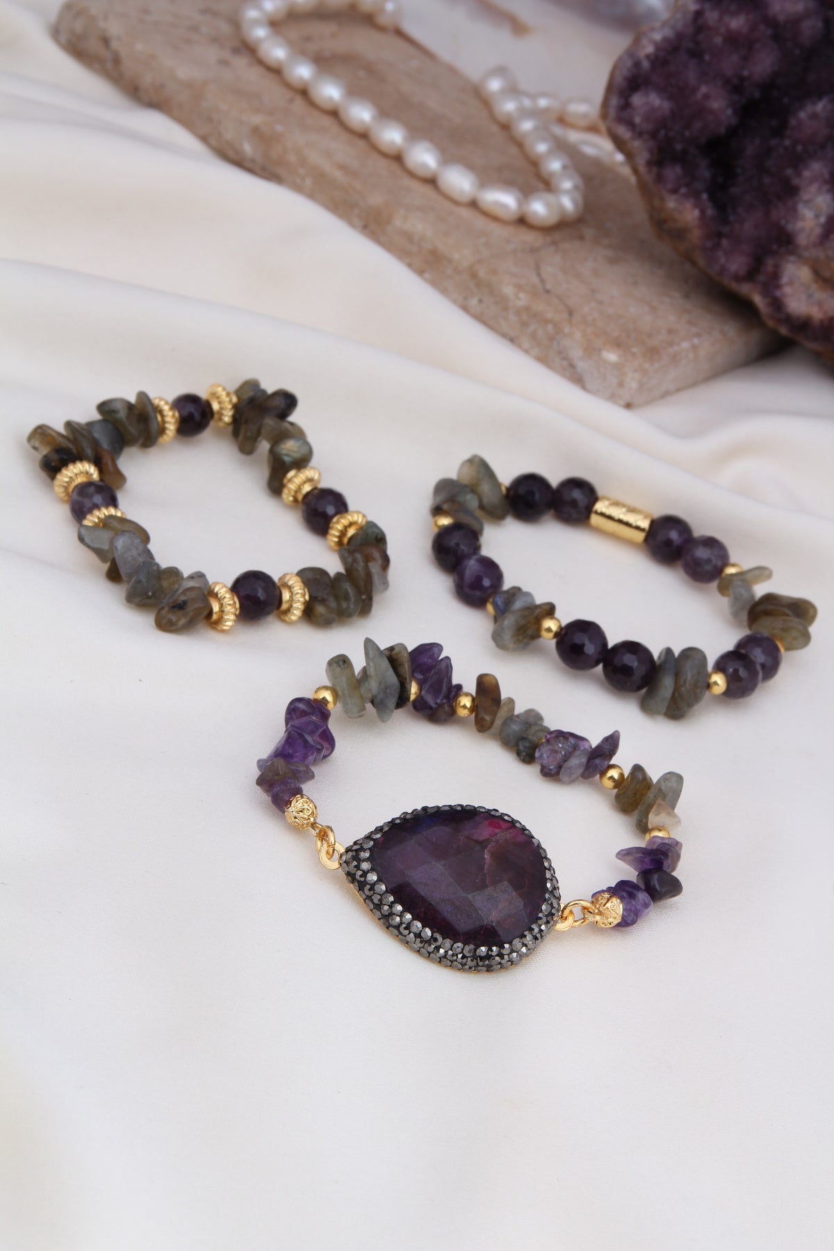 Tourmaline & Pearl Bracelet