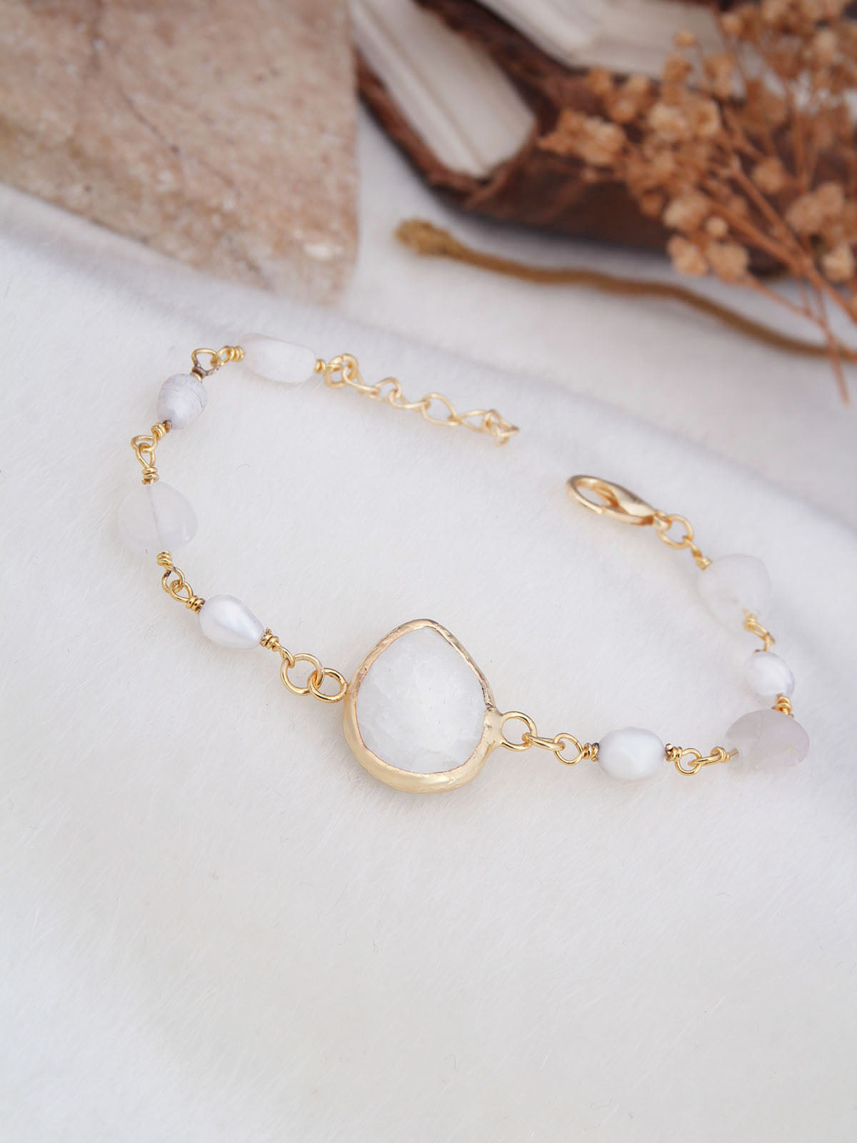 Moonstone & Pearl Bracelets