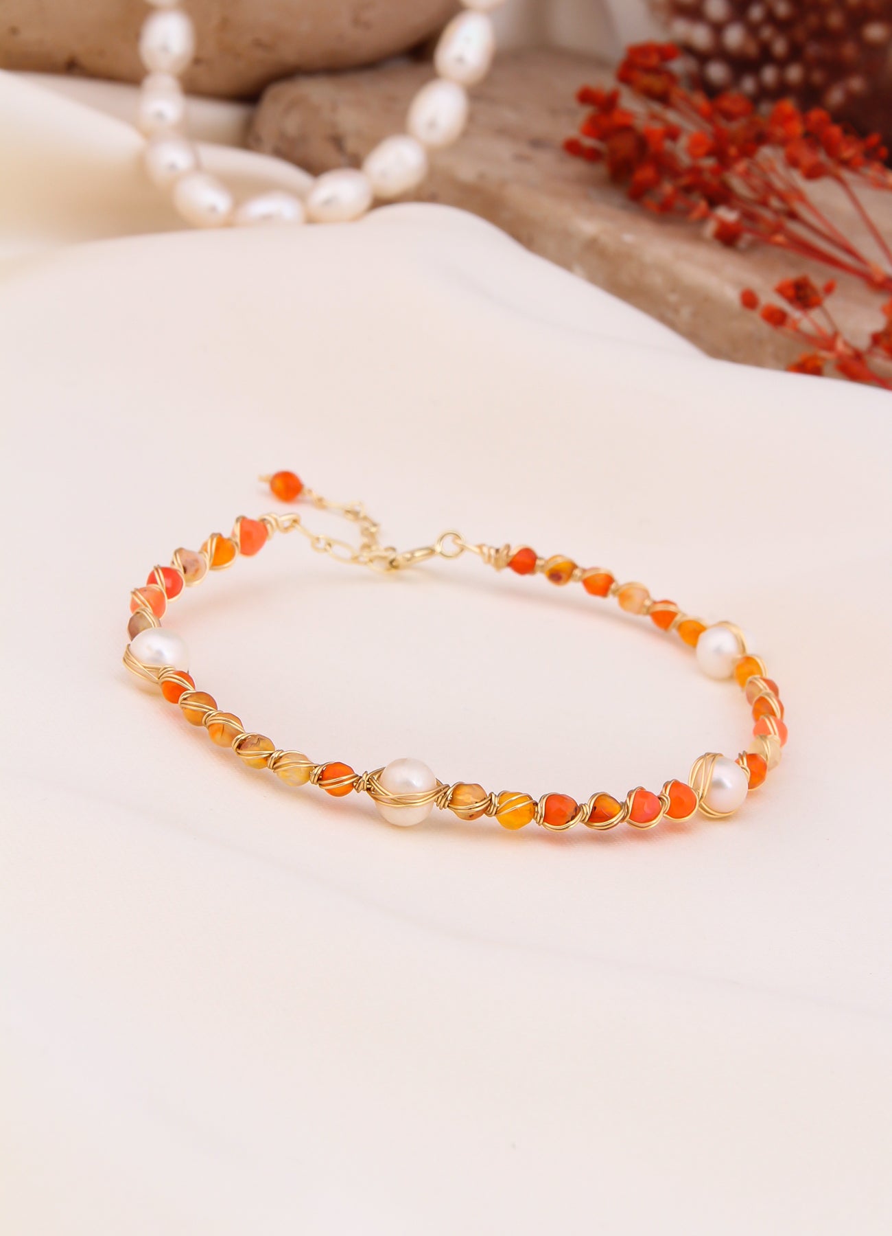 Zircon & Pearl Bracelet