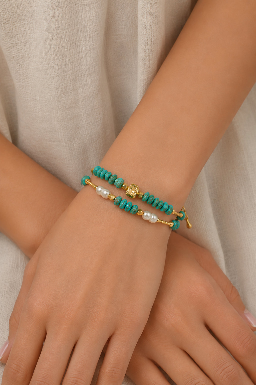 Pearl & Turquoise Bracelet