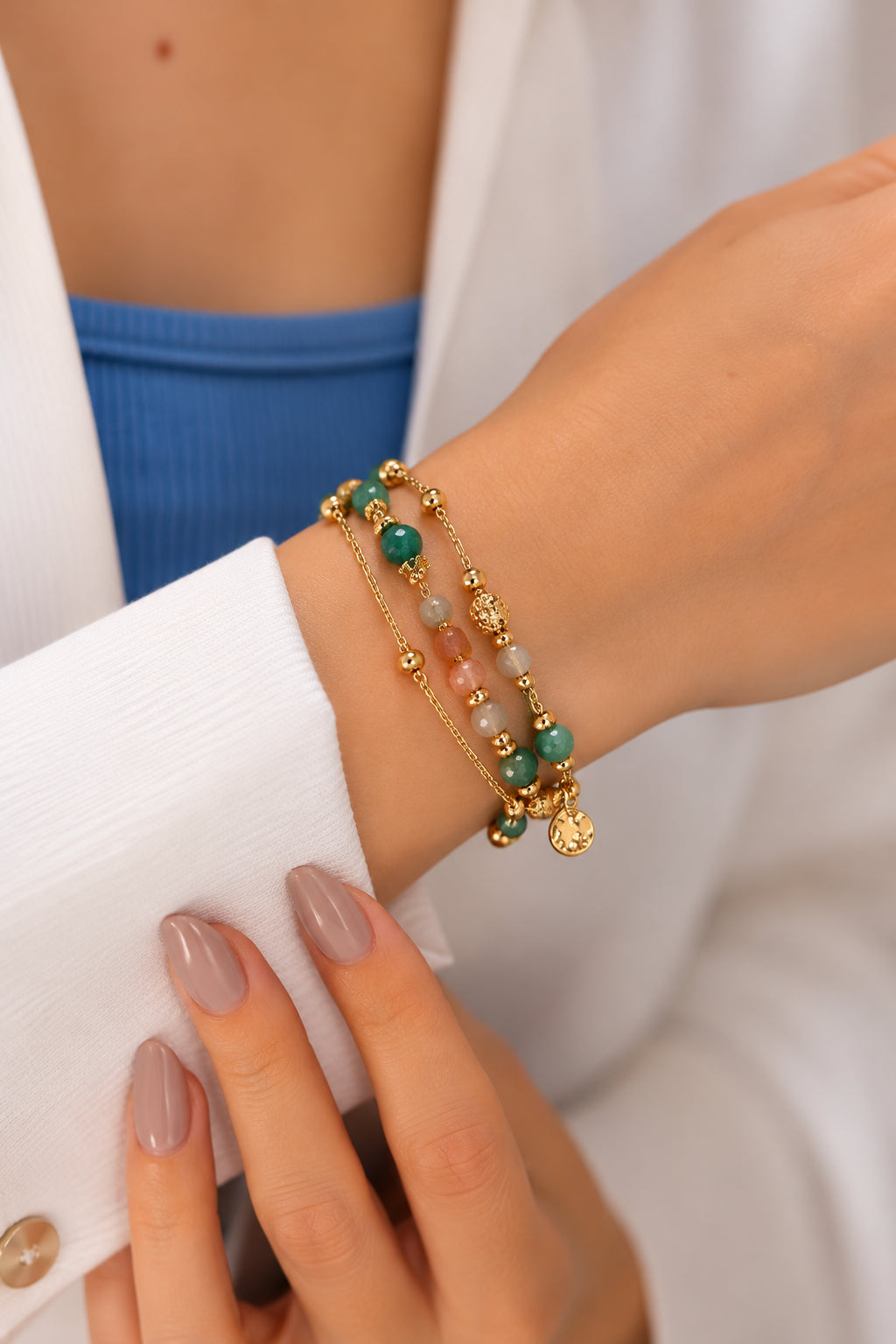 Amazonite & Citrine Bracelet