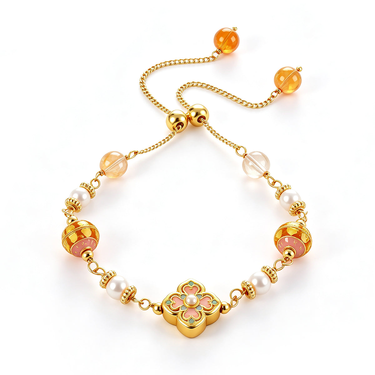 Citrine & Pearl Bracelet