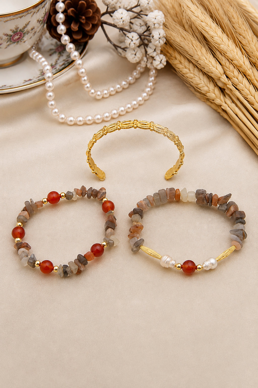 Agathe & Sun Stone Bracelet