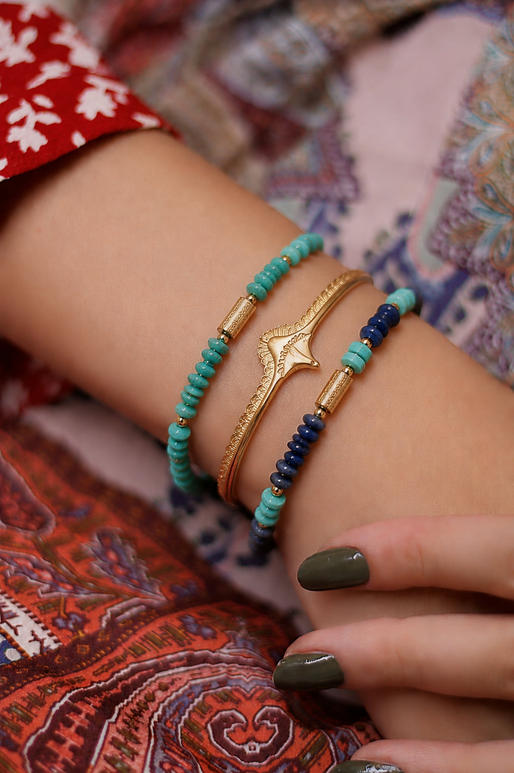 Turquoise & Lapis Bracelet