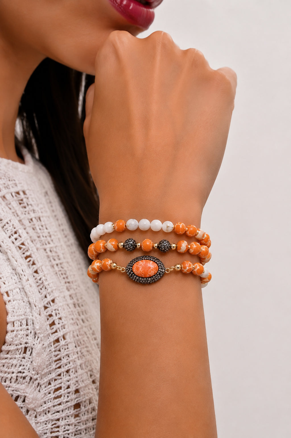 Varasite & Moonstone Bracelet