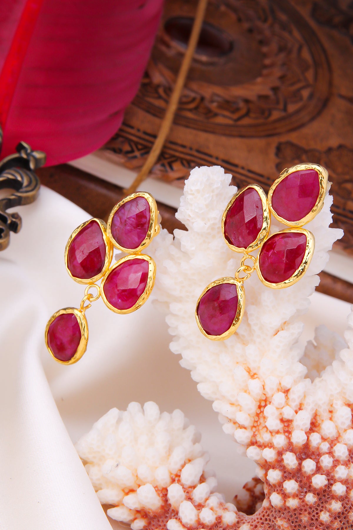 Agate Boucles d'oreilles
