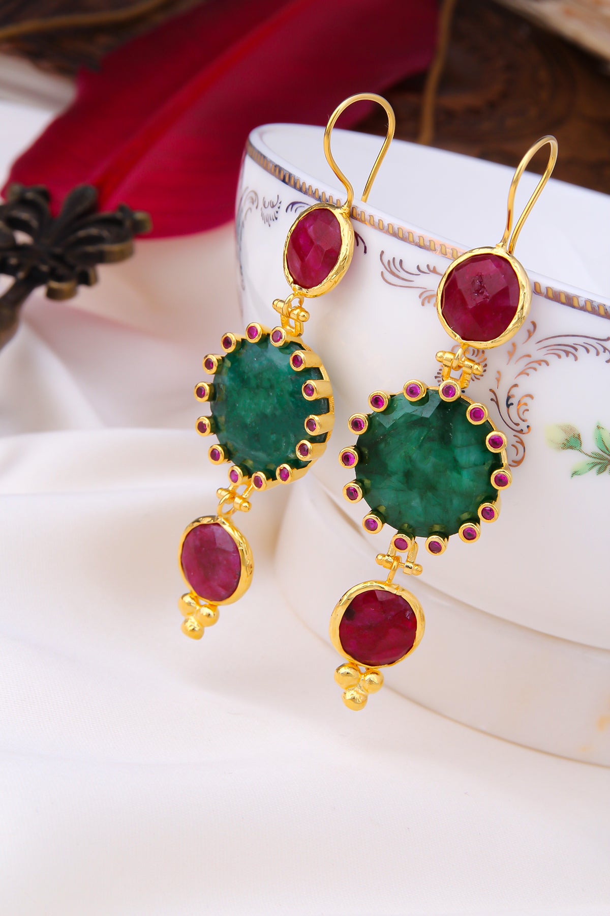Agate Boucles d'oreilles